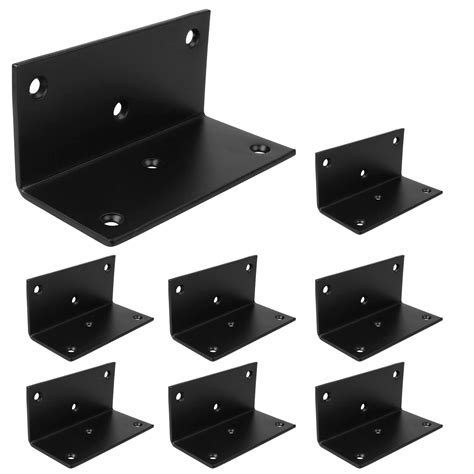 black metal angle brackets 4 inch|1 inch black corner brace.